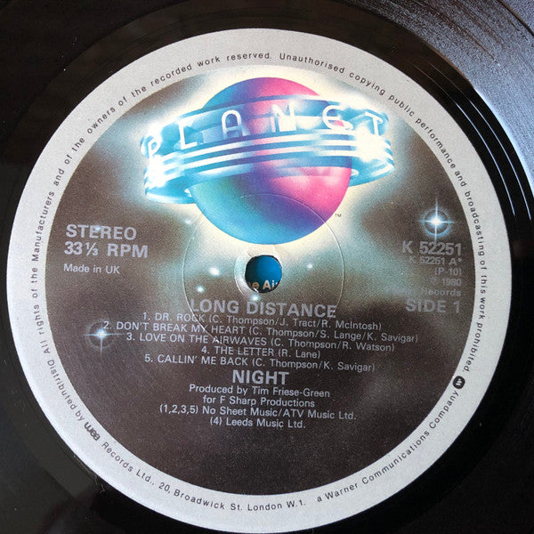 Night : Long Distance (LP, Album)