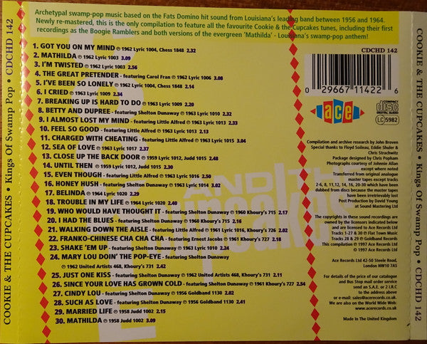 Cookie & His Cupcakes : Kings Of Swamp Pop (CD, Comp)