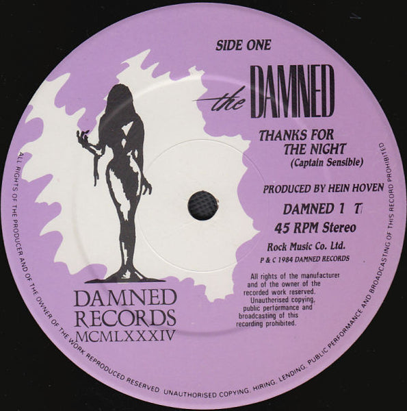The Damned : Thanks For The Night (12", Single)