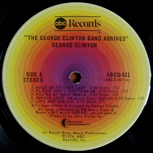 George Clinton* : The George Clinton Band Arrives (LP, Album, Pit)