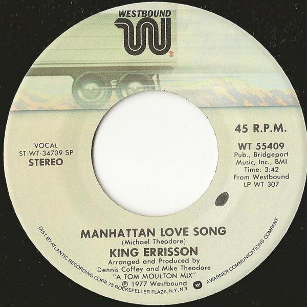 King Errisson : Manhattan Love Song / L.A. Bound (7")