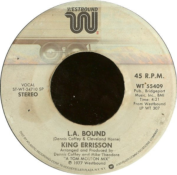 King Errisson : Manhattan Love Song / L.A. Bound (7")