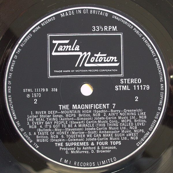 The Supremes & The Four Tops* : The Magnificent 7 (LP, Album)