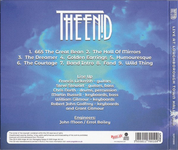 The Enid : Live At Loughborough Town Hall, 1980 (CD, Album, Dig)