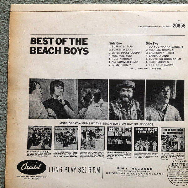 The Beach Boys : Best Of The Beach Boys (LP, Comp, Mono)