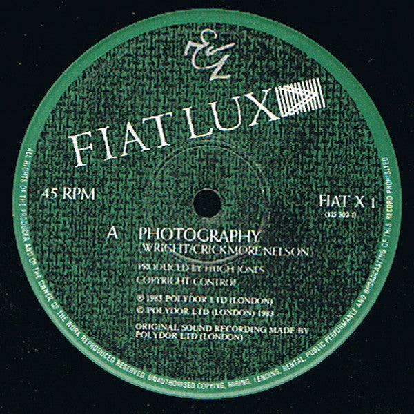 Fiat Lux : Photography / Aqua Vitae (12")