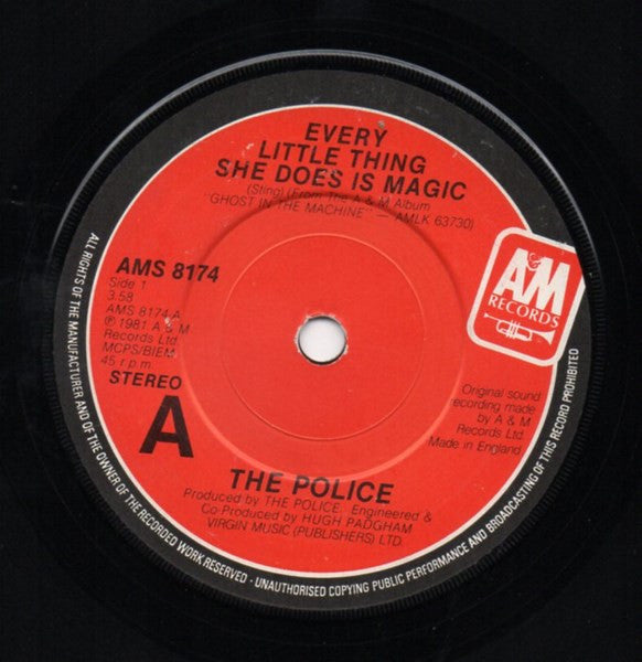 The Police : Every Little Thing She Does Is Magic (7", Single)