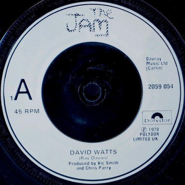 The Jam : David Watts / "A" Bomb In Wardour Street (7", Single, RE)