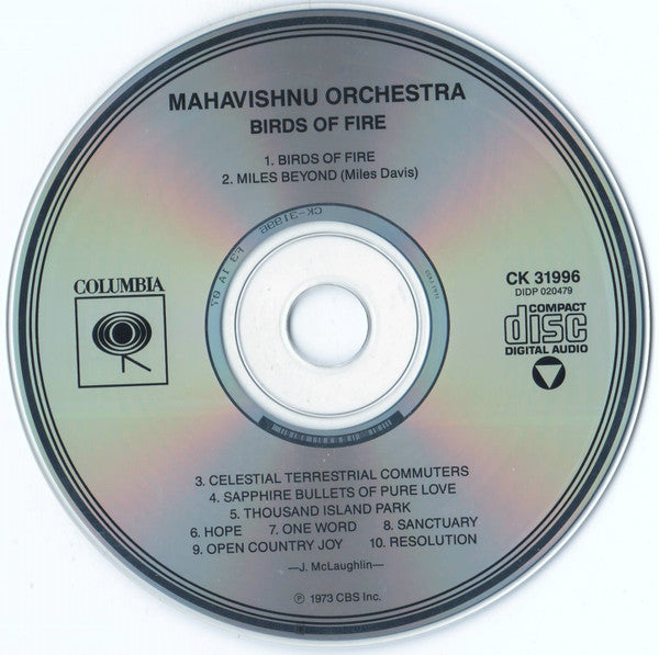 Mahavishnu Orchestra : Birds Of Fire (CD, Album, RE)