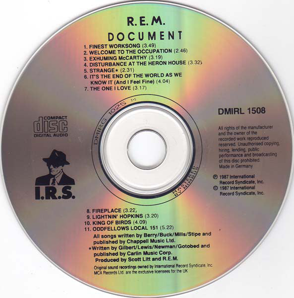 R.E.M. : Document (CD, Album, RE)