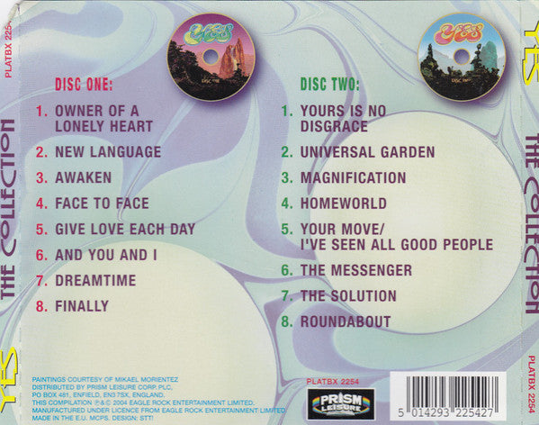 Yes Featuring: Jon Anderson, Chris Squire, Steve Howe And Alan White : The Collection (2xCD, Comp)