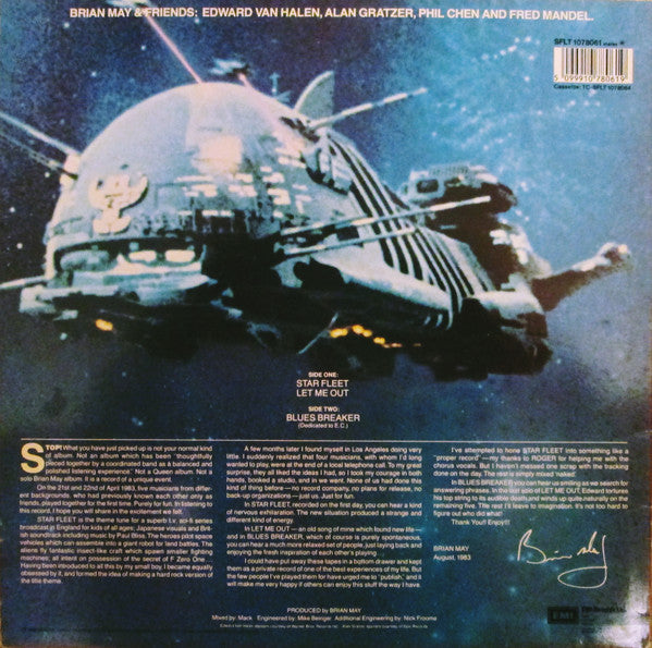 Brian May + Friends : Star Fleet Project (12", MiniAlbum, Whi)