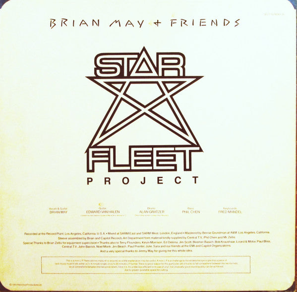 Brian May + Friends : Star Fleet Project (12", MiniAlbum, Whi)