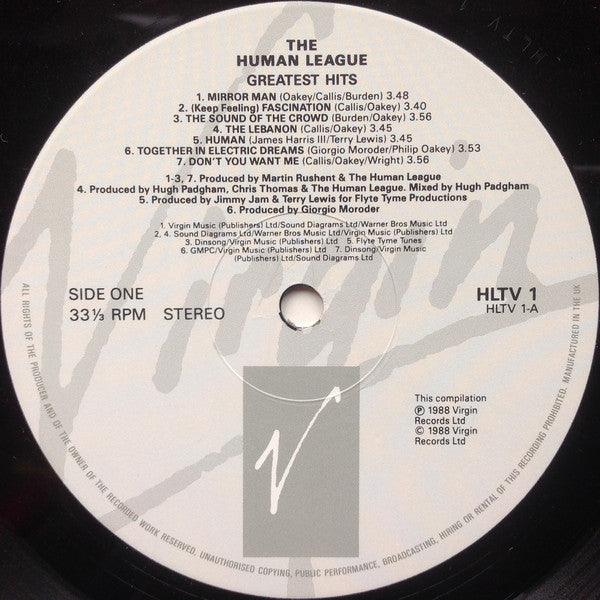 Human League* : Greatest Hits (LP, Comp)