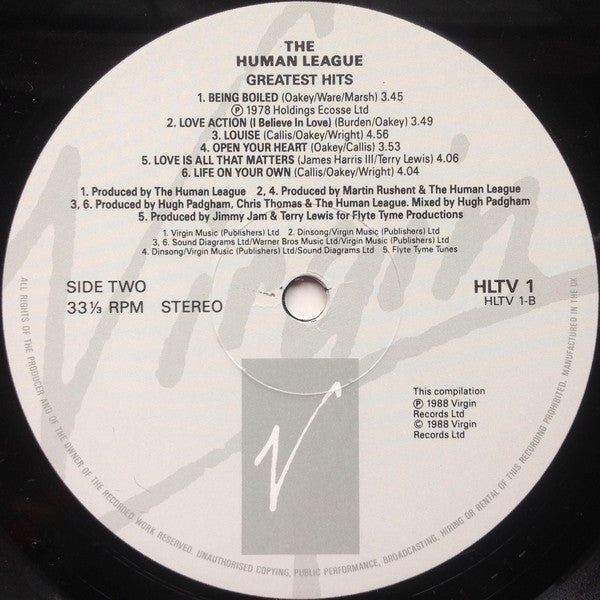 Human League* : Greatest Hits (LP, Comp)