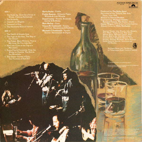 The Bothy Band : Afterhours (Recorded Live In Paris) (LP, Album)