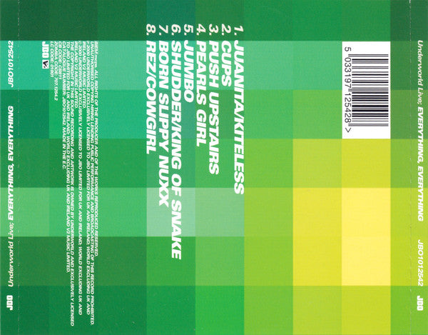 Underworld : Everything, Everything (Underworld Live) (CD, Album, Ltd, Sli)
