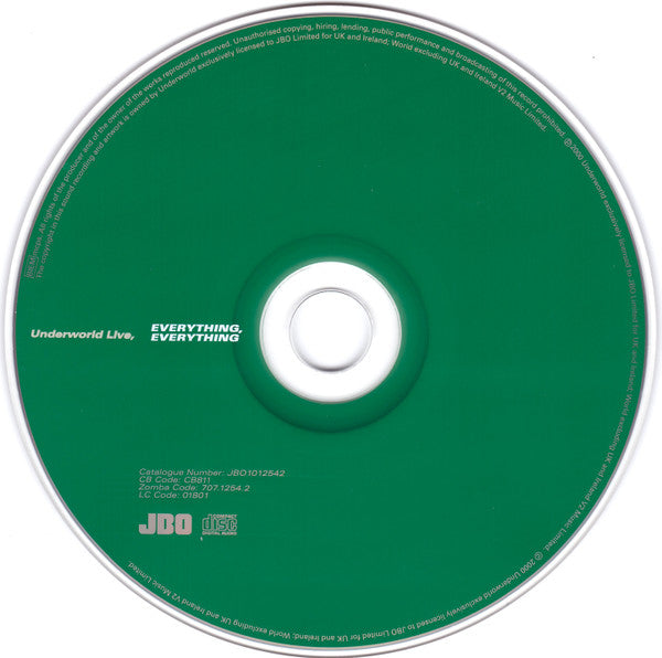 Underworld : Everything, Everything (Underworld Live) (CD, Album, Ltd, Sli)