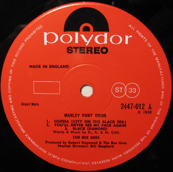 Bee Gees : Marley Purt Drive (LP, Album, RE)