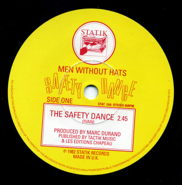 Men Without Hats : The Safety Dance (7", Single)