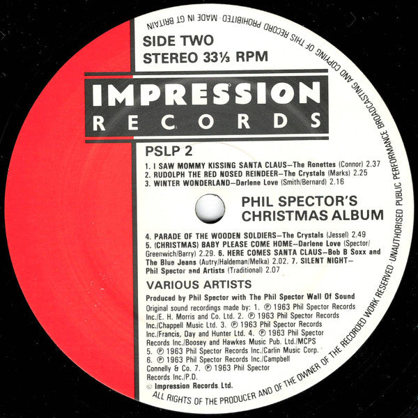 Various : Phil Spector's Christmas Album (LP, Album, RE)