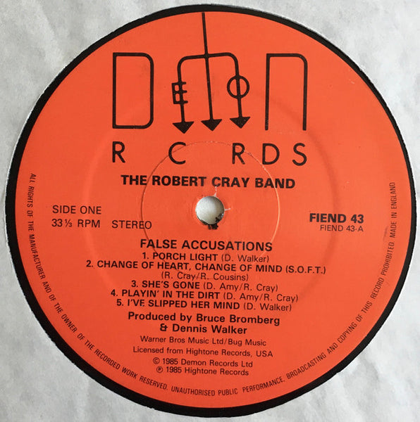 The Robert Cray Band : False Accusations (LP, Album)