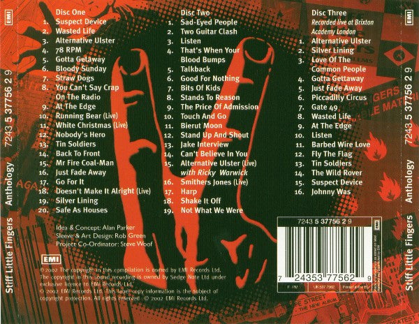 Stiff Little Fingers : Anthology (3xCD, Comp, RM)