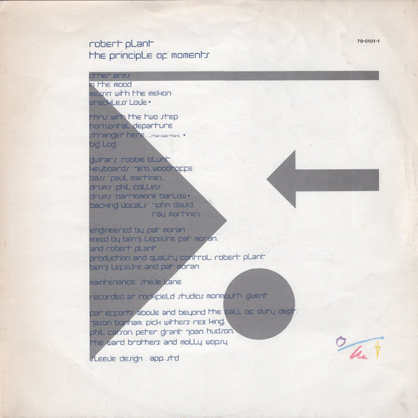 Robert Plant : The Principle Of Moments (LP, Album)