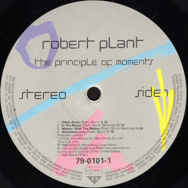 Robert Plant : The Principle Of Moments (LP, Album)