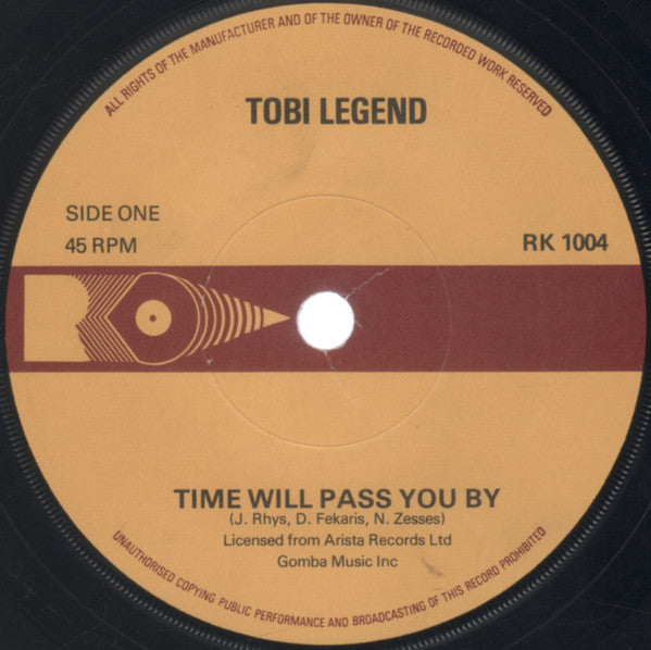Tobi Legend / Dean Parrish / Jimmy Radcliffe : Time Will Pass You By / I'm On My Way / Long After Tonight Is All Over (7", Comp)