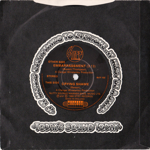 Madness : Embarrassment (7", Single, Com)