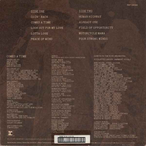 Neil Young : Comes A Time (LP, Album, RE)