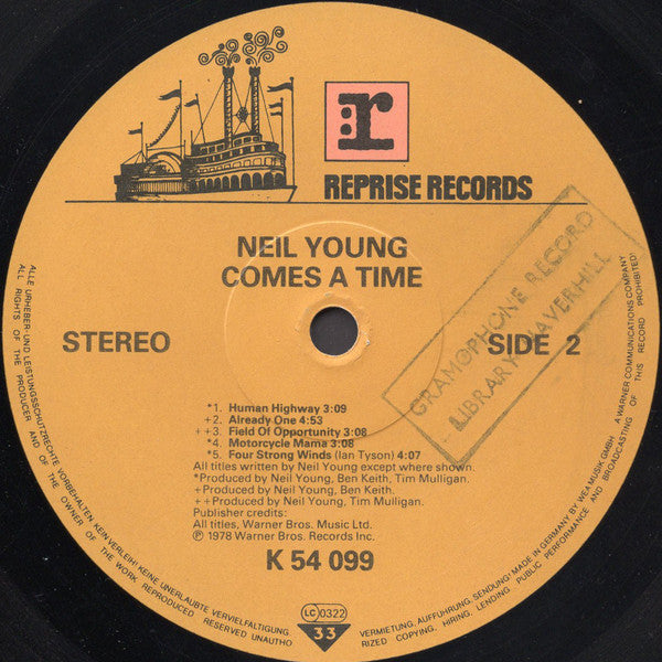 Neil Young : Comes A Time (LP, Album, RE)