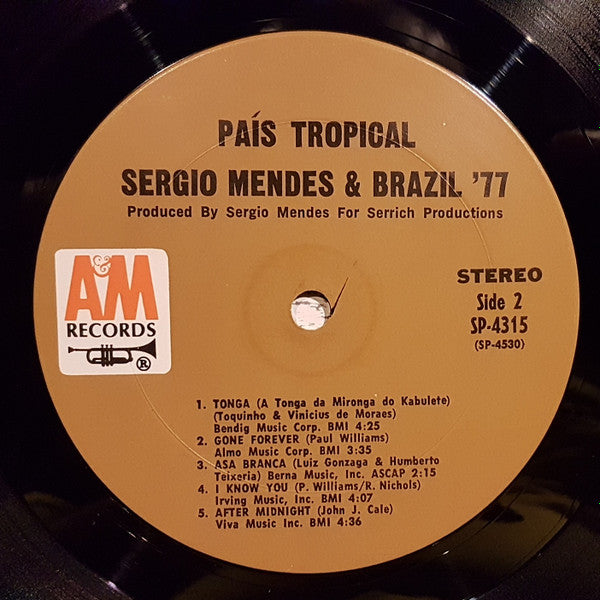 Sérgio Mendes & Brasil '77 : País Tropical (LP, Album, Pit)