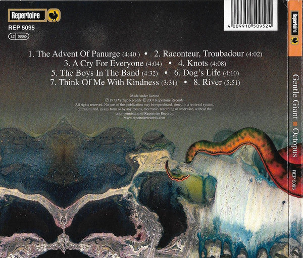 Gentle Giant : Octopus (CD, Album, RE, RP, Dig)