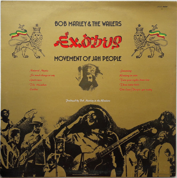 Bob Marley & The Wailers : Exodus (LP, Album, RE)