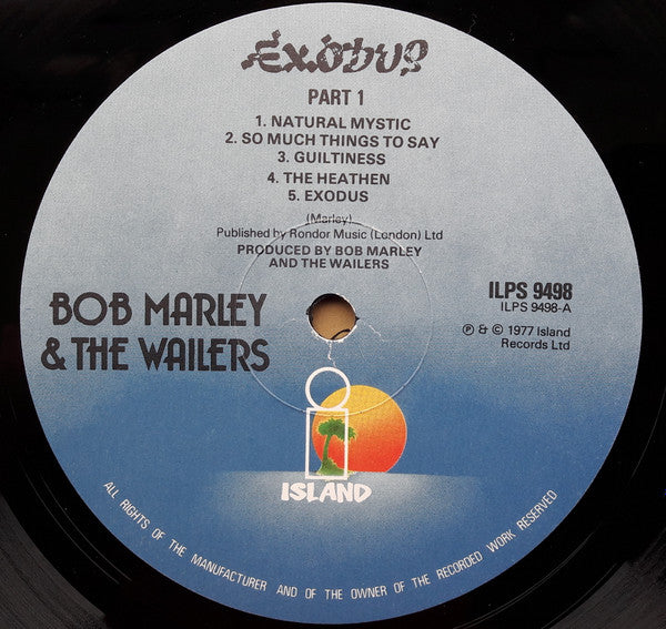 Bob Marley & The Wailers : Exodus (LP, Album, RE)