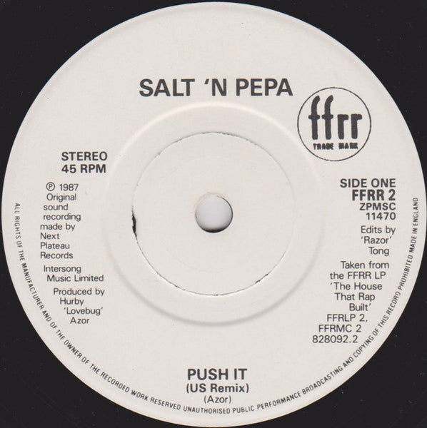 Salt 'N Pepa* : Push It (7", Single, Pap)