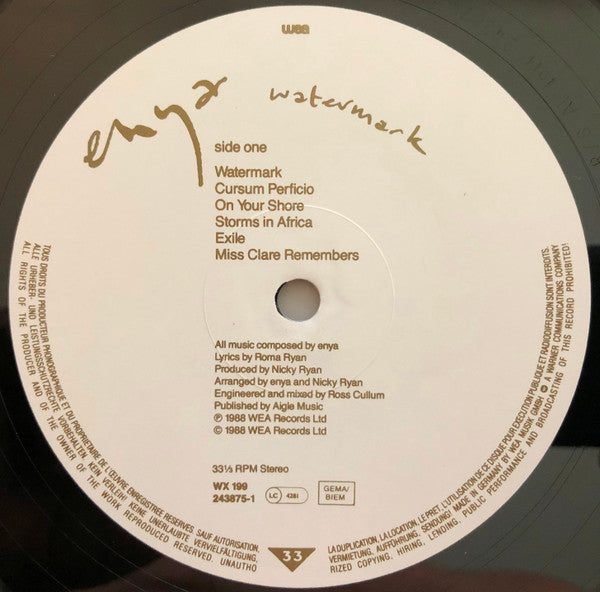 Enya : Watermark (LP, Album)