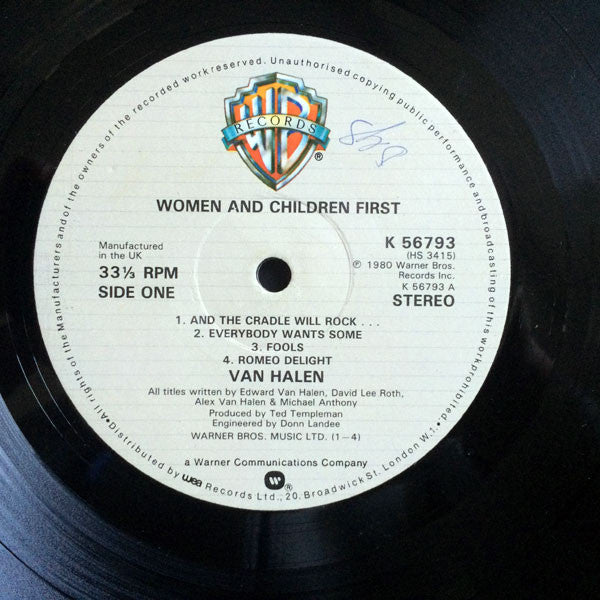 Van Halen : Women And Children First (LP, Album)