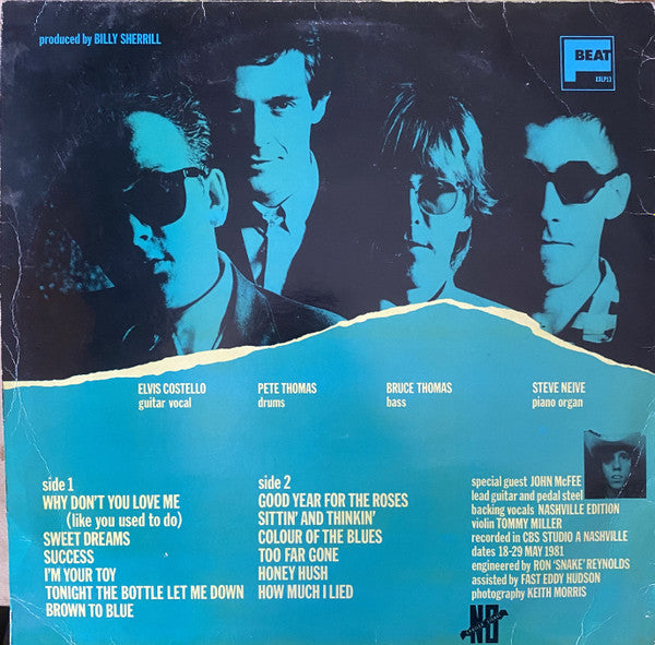 Elvis Costello & The Attractions : Almost Blue (LP, Album)