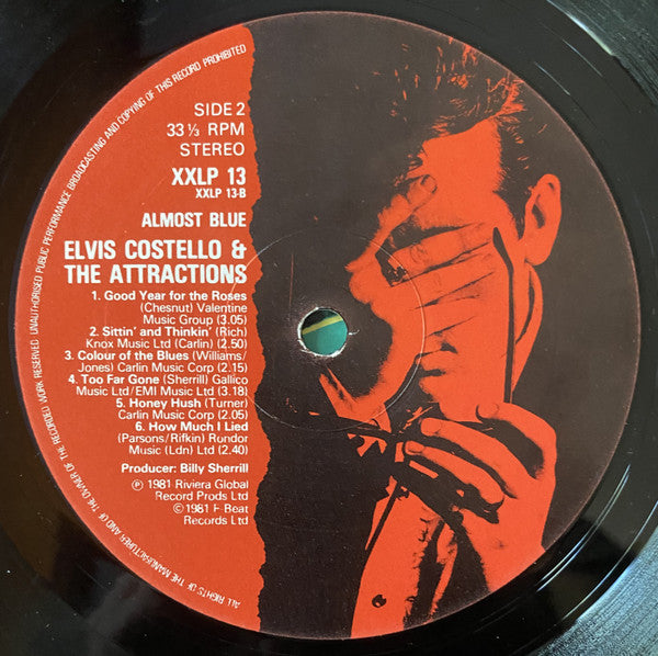 Elvis Costello & The Attractions : Almost Blue (LP, Album)