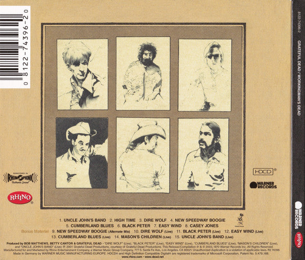 The Grateful Dead : Workingman's Dead (HDCD, Album, RE, RM, Dig)