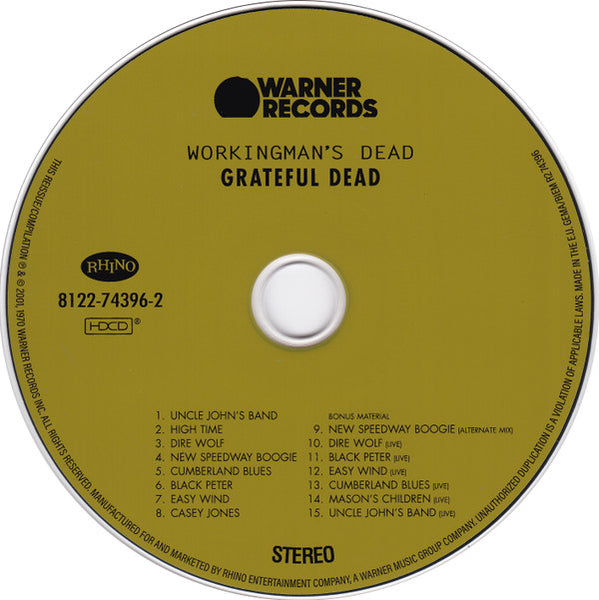 The Grateful Dead : Workingman's Dead (HDCD, Album, RE, RM, Dig)