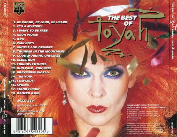 Toyah (3) : The Best Of Toyah: Proud, Loud & Heard (CD, Comp)