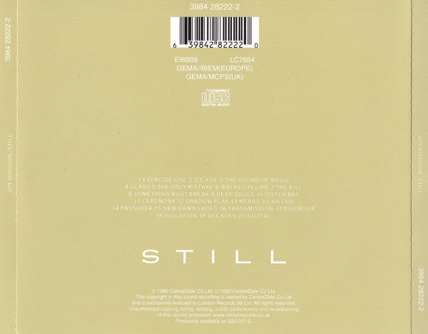 Joy Division : Still (CD, Album, RE)