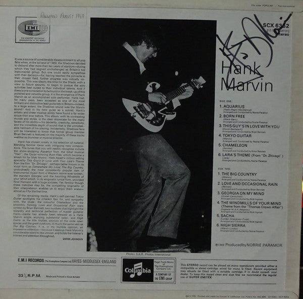 Hank Marvin : Hank Marvin (LP, Album)