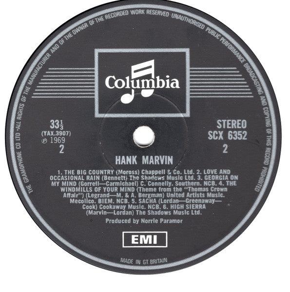 Hank Marvin : Hank Marvin (LP, Album)