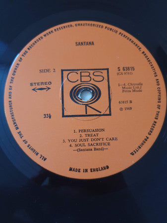 Santana : Santana (LP, Album)