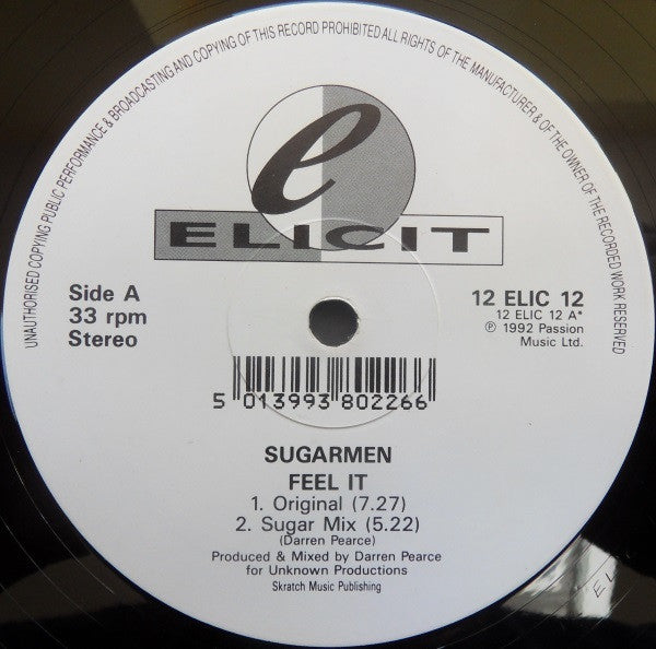 Sugarmen : Feel It (12")